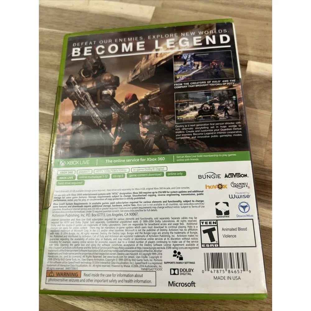 Destiny for‎ Xbox 360 Complete